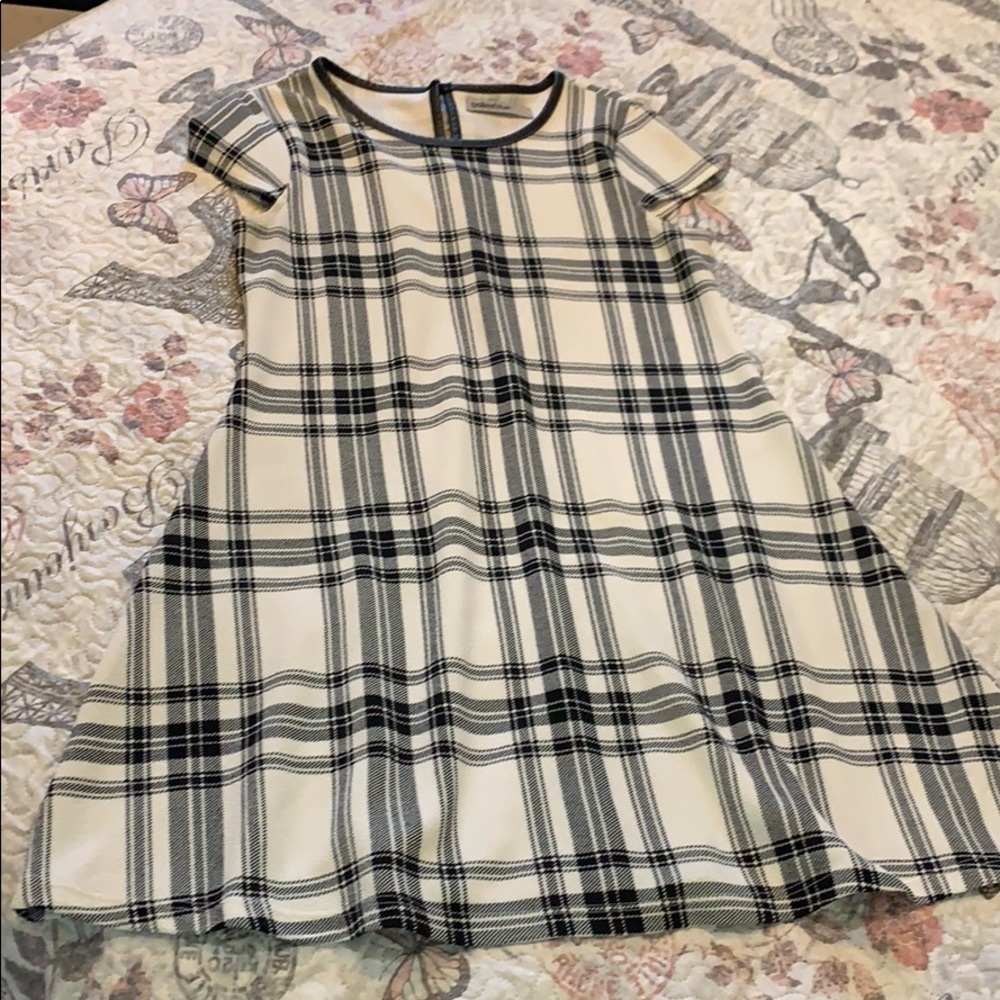 White & Black plaid summer dress